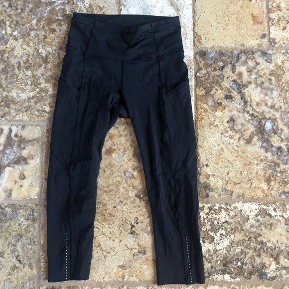 Lululemon Fast and Free Crop Reflective - Picture 2 of 4